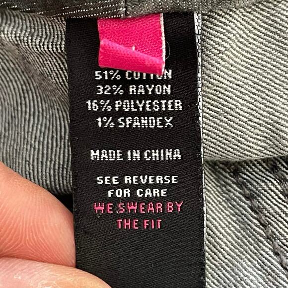 Torrid Gray Denim Jeggings Sz. 16 - Picture 7 of 8